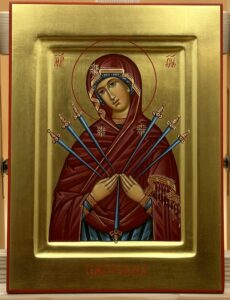 Богородица «Семистрельная» Образец 16 Клин